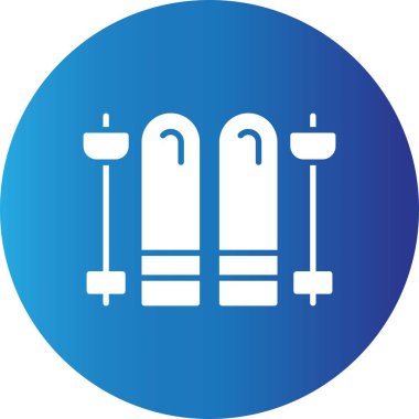 Skis Creative Icons Desig