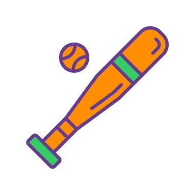 Baseball Bat Creative Icons Desig