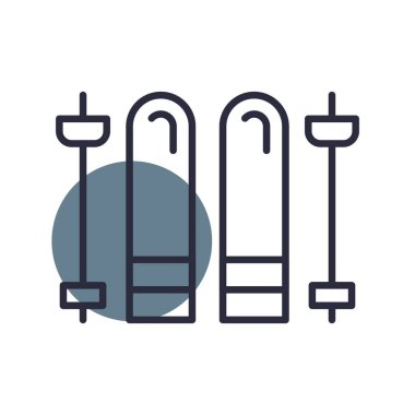 Skis Creative Icons Desig