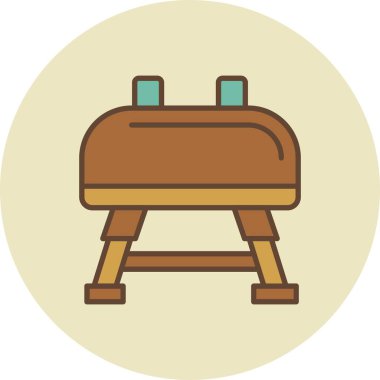 Vaulting Horse Creative Icons Desig