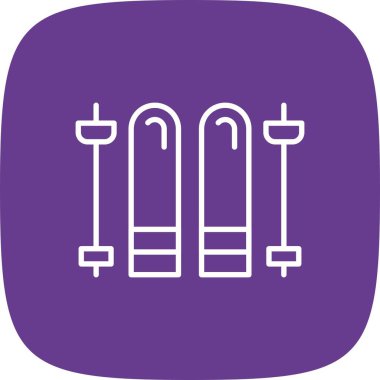 Skis Creative Icons Desig