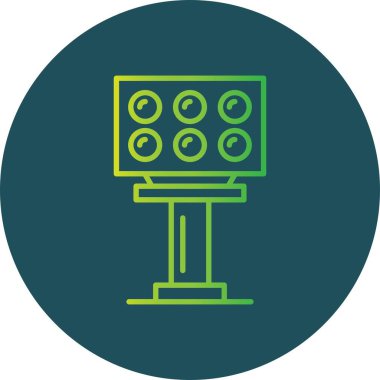 Stadium Light Creative Icons Desig