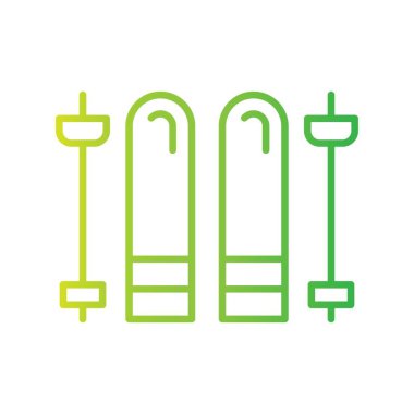 Skis Creative Icons Desig