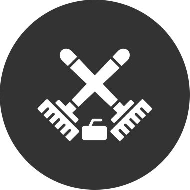 Curling Creative Icons Desig