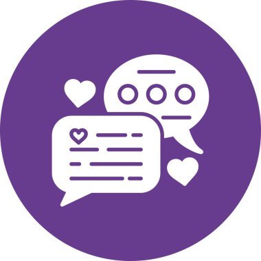 Love Chat Creative Icons Desig