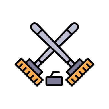 Curling Creative Icons Desig