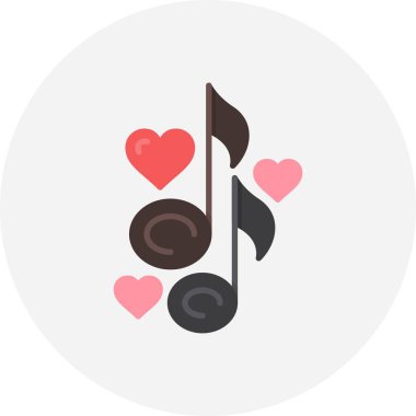 Love Song Creative Icons Desig