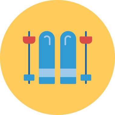 Skis Creative Icons Desig
