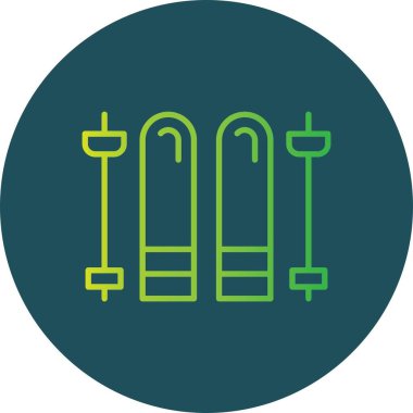 Skis Creative Icons Desig