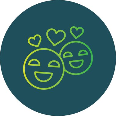 Happiness Creative Icons Desig