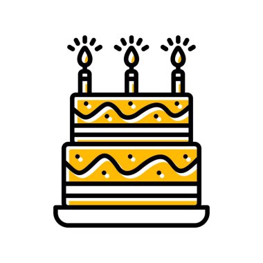 Birthday Cake Creative Icons Desig