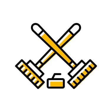 Curling Creative Icons Desig