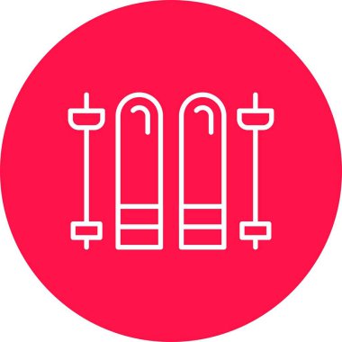 Skis Creative Icons Desig