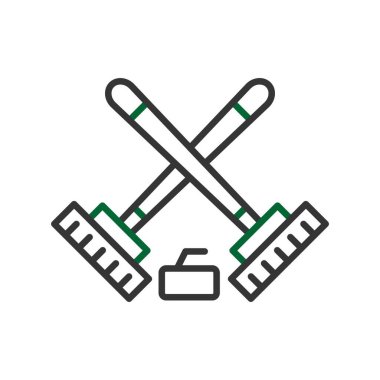 Curling Creative Icons Desig