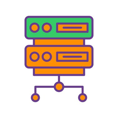 Server Creative Icons Desig