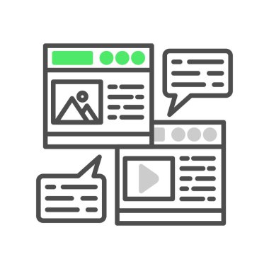 Blogging Creative Icons Desig