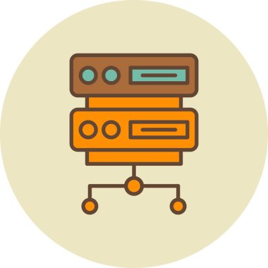 Server Creative Icons Desig