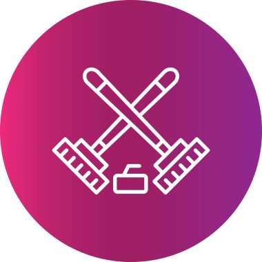 Curling Creative Icons Desig