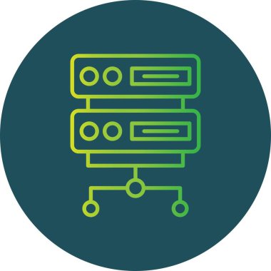 Server Creative Icons Desig