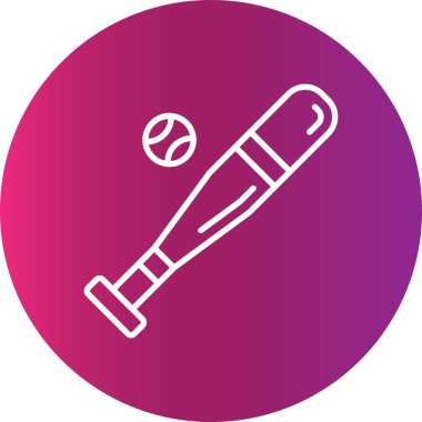 Baseball Bat Creative Icons Desig