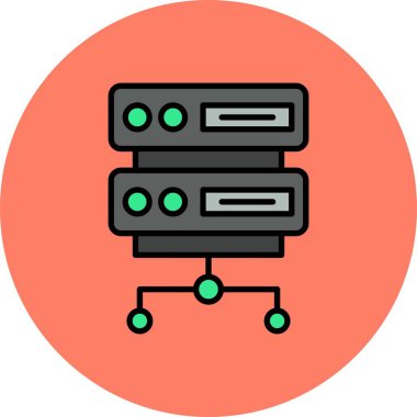 Server Creative Icons Desig