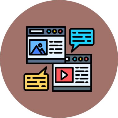 Blogging Creative Icons Desig