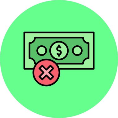 No Money Creative Icons Desig