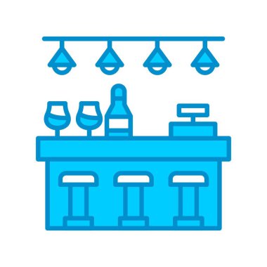 Bar Counter Creative Icons Desig