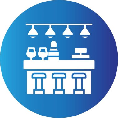 Bar Counter Creative Icons Desig