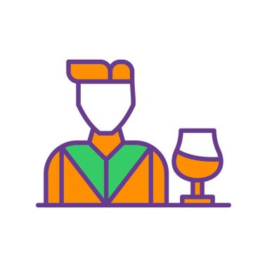 Bartender Creative Icons Desig