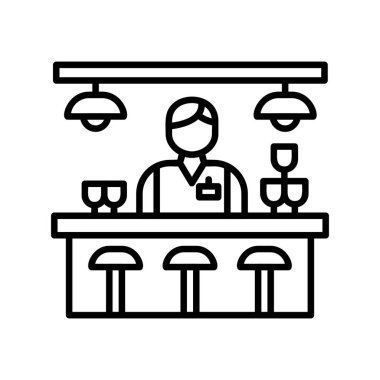 Bar Counter Creative Icons Desig
