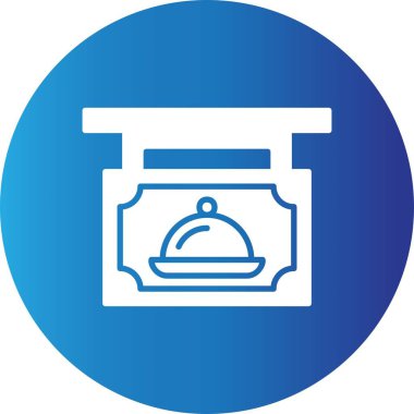 Restaurant Sign Board Creative Icons Desig