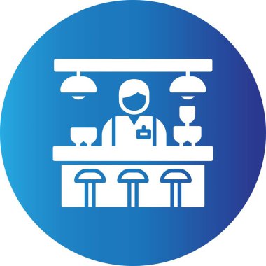 Bar Counter Creative Icons Desig