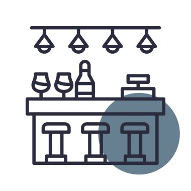 Bar Counter Creative Icons Desig