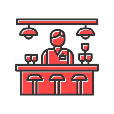 Bar Counter Creative Icons Desig