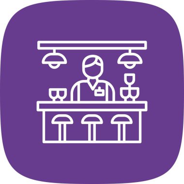 Bar Counter Creative Icons Desig