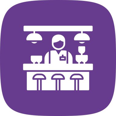 Bar Counter Creative Icons Desig