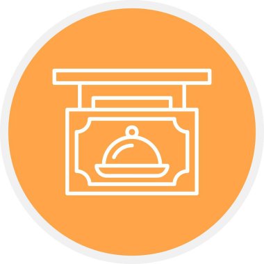 Restaurant Sign Board Creative Icons Desig