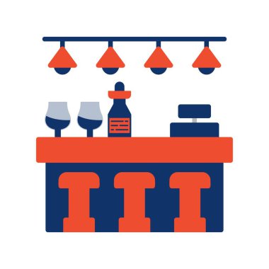 Bar Counter Creative Icons Desig