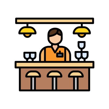 Bar Counter Creative Icons Desig