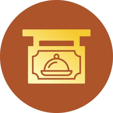 Restaurant Sign Board Creative Icons Desig