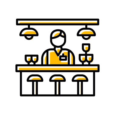 Bar Counter Creative Icons Desig