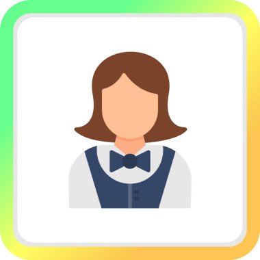  Waitress Creative Icons Desig