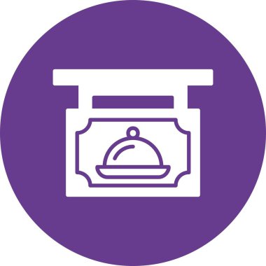 Restaurant Sign Board Creative Icons Desig