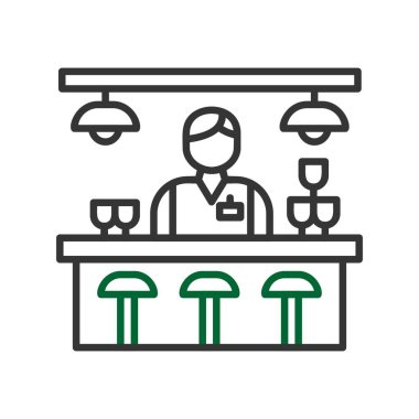 Bar Counter Creative Icons Desig