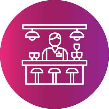 Bar Counter Creative Icons Desig