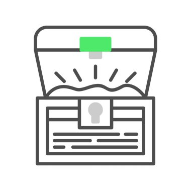  Treasure Chest Creative Icons Desig