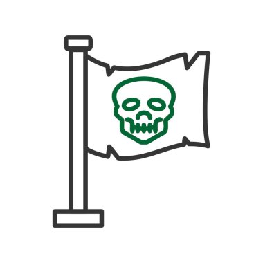 Pirates Flag Creative Icons Desig