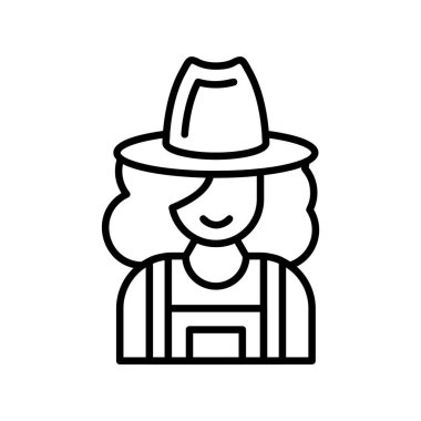 Lady Farmer Creative Icons Desig