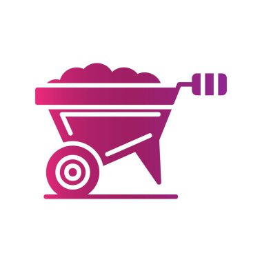 Wheel Barrow Creative Icons Desig